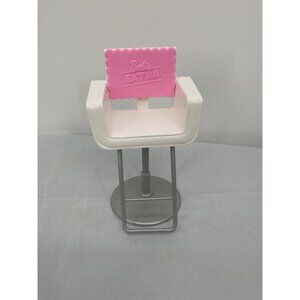 Barbie Extra Salon Chair Pink & White Plastic Toy Accessory
